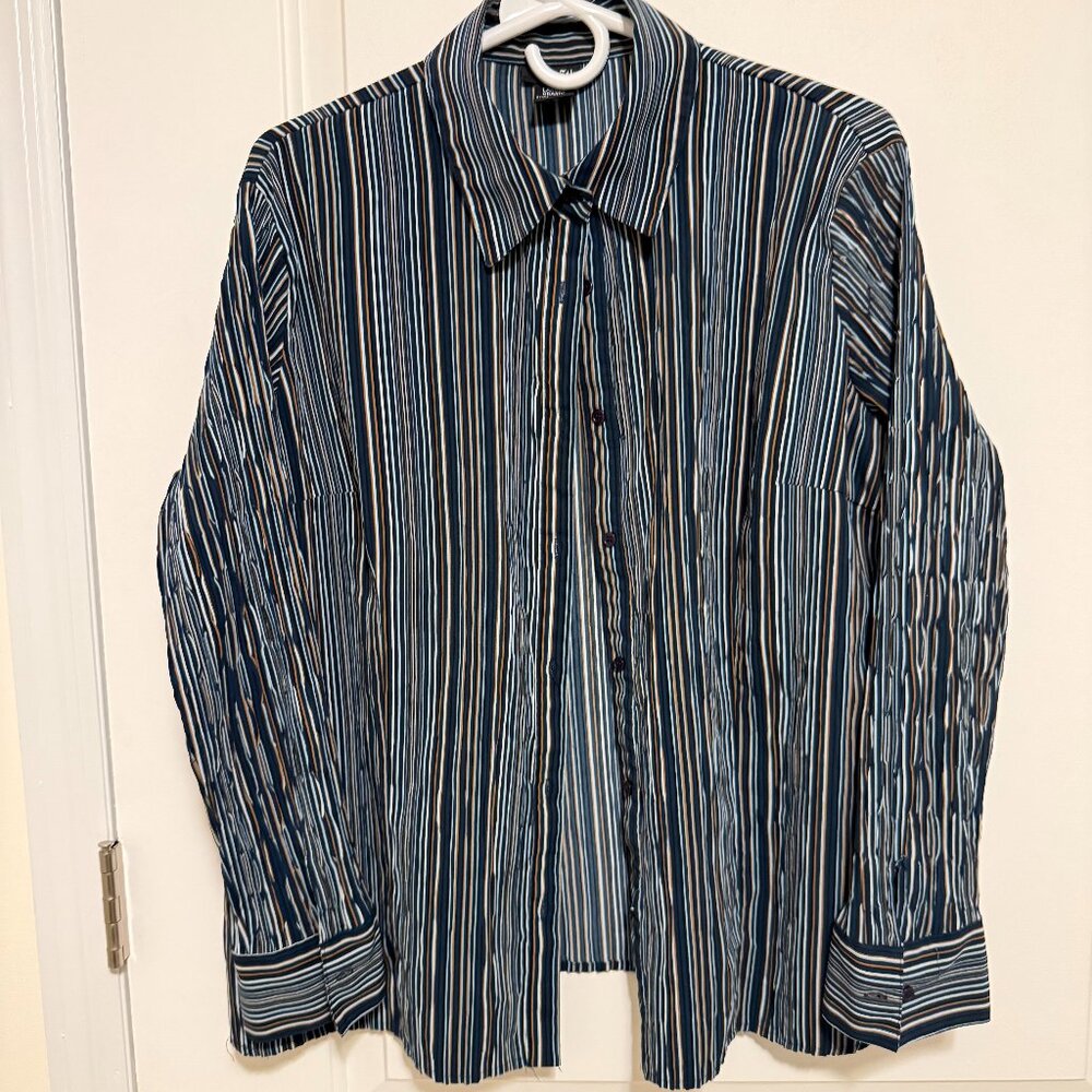 Women’s Vintage Striped Blouse- L